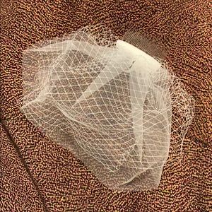 Handmade 2 tiers birdcage veil with comb